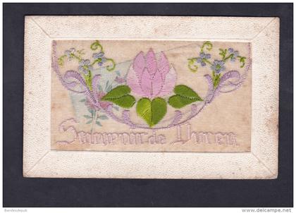 AK - Souvenir de Düren ( carte brodee avec partie ouvrante et petite carte à l'interieur de A. Rispal 221 R.M.C. )