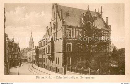 Dueren Rheinland Zehnthofstrasse und Gymnasium