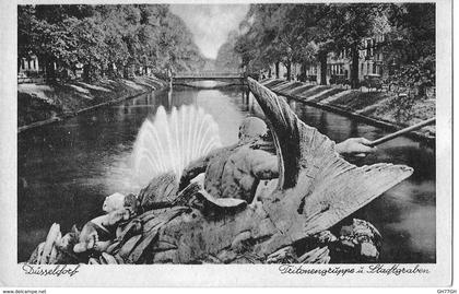 CPA DUSSELDORF -pkte tritonengruppe stadtgraben