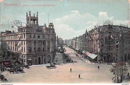 Duesseldorf Graf Adolfstrasse Pferdekutschen Kat. Duesseldorf