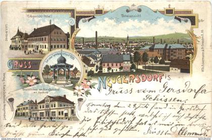 Gruss aus Neugersdorf - Litho
