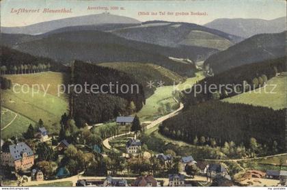 Blauenthal Erzgebirge Panorama mit Auersberg und Tal der gr Bockau