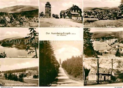 Wildenthal Eibenstock Der Auersberg Turm und Berghaus Eibenstock Talsperre Soese