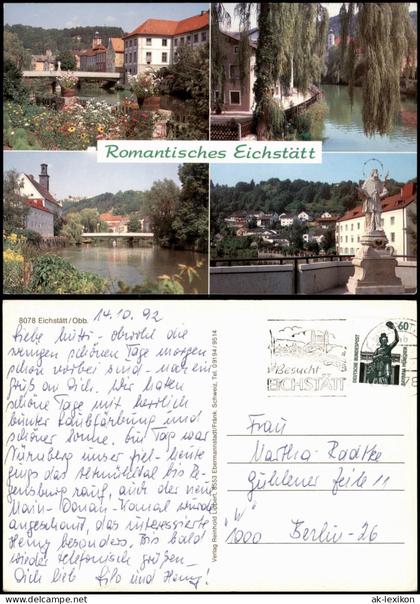 Eichstätt Mehrbildkarte 4 Ansichten Romantisches Eichstätt 1992