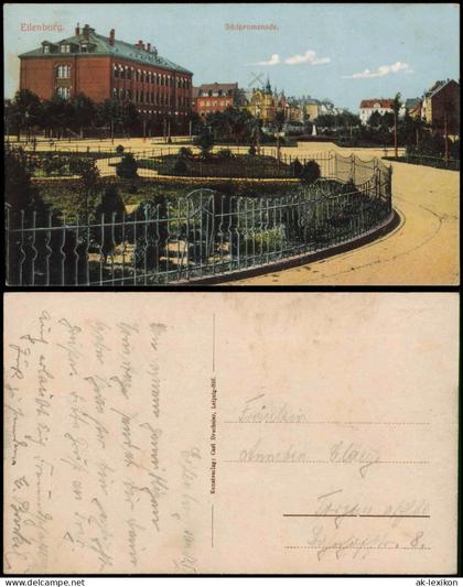 Ansichtskarte Eilenburg Südpromenade 1918
