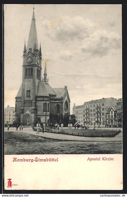 AK Hamburg-Eimsbüttel, Apostel-Kirche
