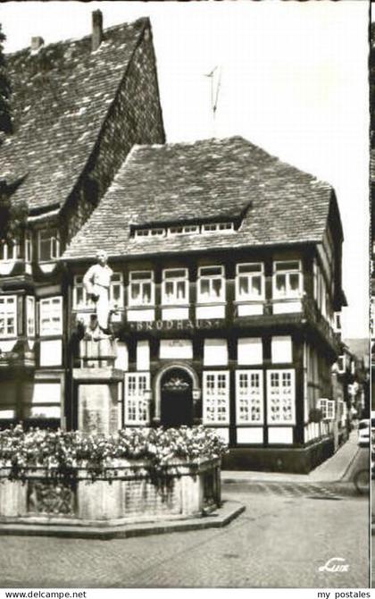 Einbeck Niedersachsen Einbeck Marktplatz Brodhaus ungelaufen ca. 1955