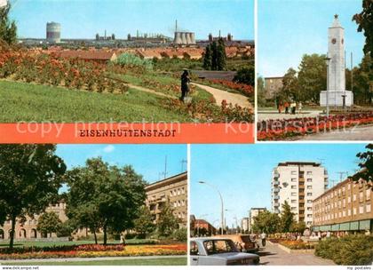 Eisenhuettenstadt Am Rosenhuegel Platz der DSF Wohnblock Pawlowallee Leninallee