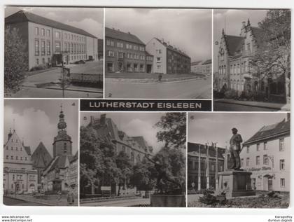 Lutherstadt Eisleben landmarks photopostcard unused b170320