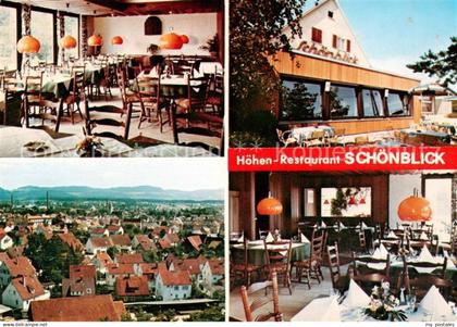 Eislingen Fils Hoehen Restaurant Schoenblick Gastraeume Panorama