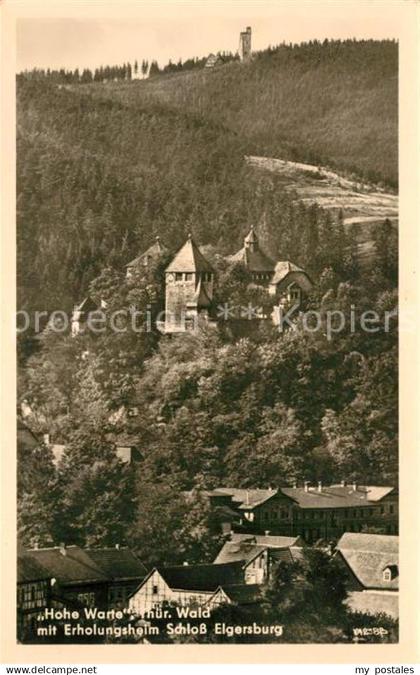 Elgersburg Erholungsheim Schloss Elgersburg Hohe Warte Thueringer Wald