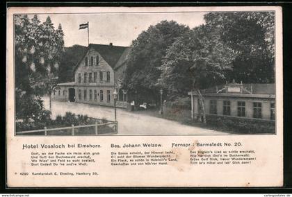 AK Elmshorn, Hotel Vossloch, Bes. Johann Welzow