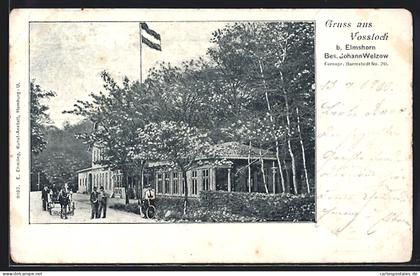 AK Vossloch b. Elmshorn, Gasthof von Johann Welzow