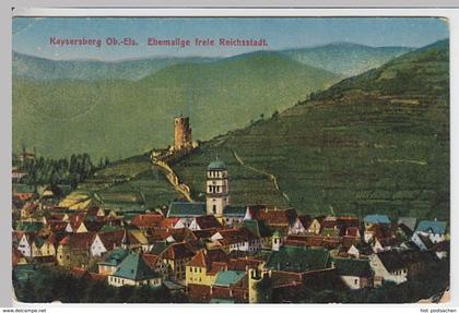 (21964) AK Kaysersberg, Elsass, Panorama, Feldpost 1916
