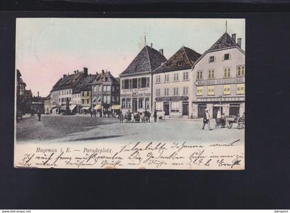 Frankreich France AK Hagenau i. Elsass Paradeplatz