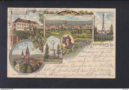 Frankreich France Litho Weissenburg