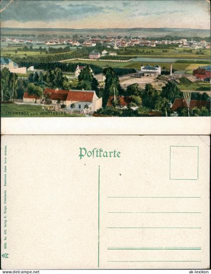 Ansichtskarte Elsterwerda Wikow Blick vom Winterberg 1912