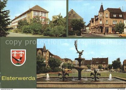 Elsterwerda Hauptstrasse Wappenbrunnen