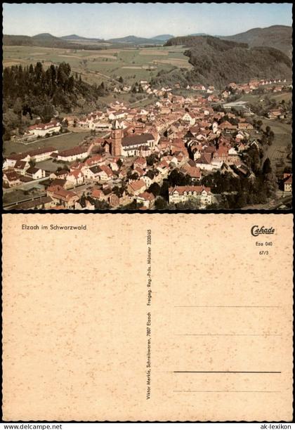 Ansichtskarte Elzach Panorama 1972