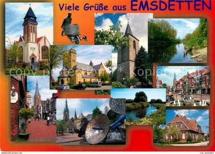 Emsdetten Kirche Schloss Stadtansichten