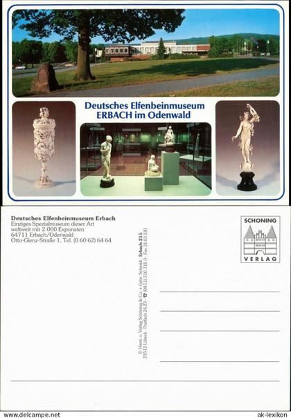 Erbach (Odenwald) Deutsches Elfenbejnmuseum Erbach Mehrbildkarte 1990
