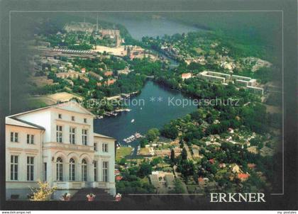 Erkner Oder-Spree Brandenburg Daemeritzsee Fliegeraufnahme Stadtpanorama Villa Y