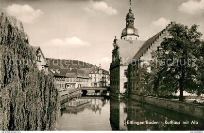 Ettlingen Rathaus mit Alb