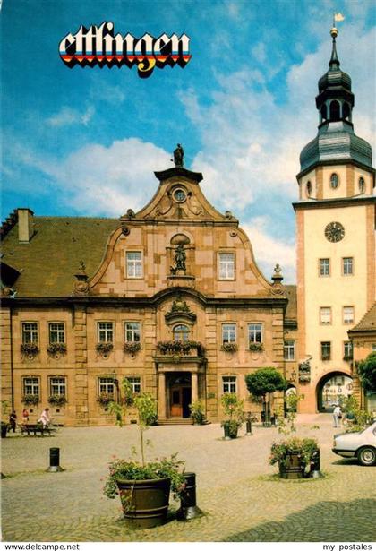 Ettlingen Rathaus mit Rathausturm