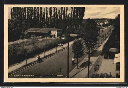 AK Falkensee, Blick vom Balkon auf die Schlageterstrasse