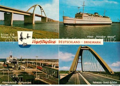 Puttgarden Fehmarn Schleswig-Holstein Bruecke ueber Fehmarn-Sund Faehre-Theodor-