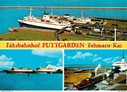 Puttgarden Fehmarn Schleswig-Holstein Fehmarn-Kai Faehren Luftbild Eisenbahn
