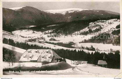 Baerental Feldberg Winterpanorama mit Blick auf den Feldberg