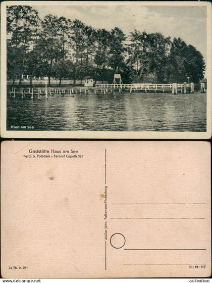 Ansichtskarte Ferch-Schwielowsee Gaststätte Haus am See Ferch 1959