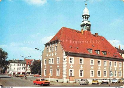 Finsterwalde Brandenburg Kreiskulturhaus Turm Platz Autos Strassenszene