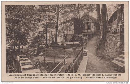 AK Gasthof Restaurant Kunnerstein Erzgebirge Bastei bei Augustusburg Erdmannsdorf Gornau Zschopau Flöha Hennersdorf