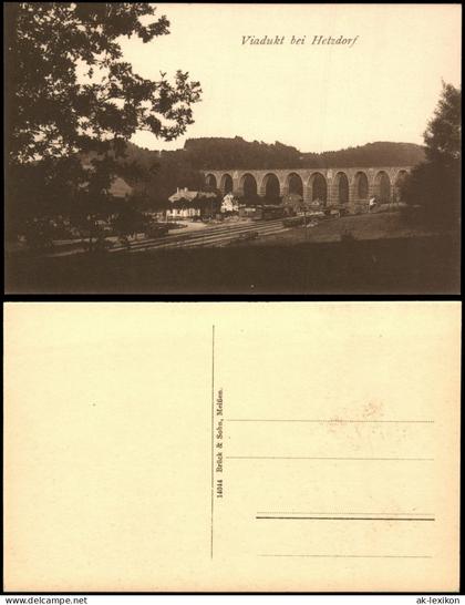 Ansichtskarte Hetzdorf-Flöha (Sachsen) Viadukt bei Hetzdorf 1912