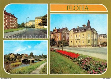 Floeha Leninstrasse Partie an der Floeha Rathaus