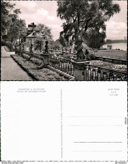 Ansichtskarte Frankfurt am Main Garten am Bolongaro-Palast 1968