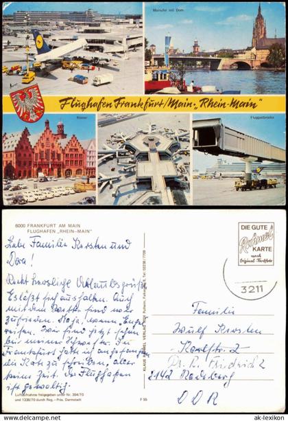 Flughafen-Frankfurt am Main Rhein-Main Flughafen (Mehrbildkarte) 1975