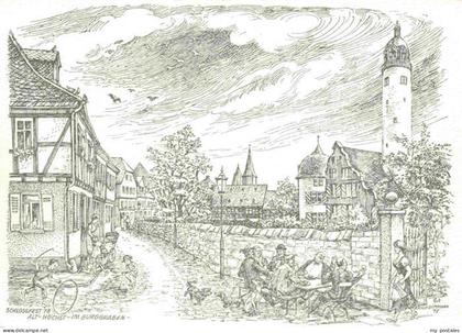 Hoechst am Main Hoechst FRANKFURT AM MAIN Schlossfest 78 Zeichnung