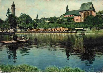 Hoechst Hoechst Frankfurt Main Mainpartie Kirche Turm
