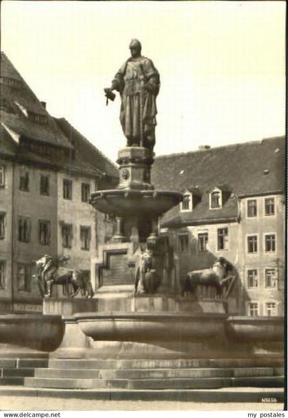 Freiberg Sachsen Freiberg Denkmal ungelaufen ca. 1965