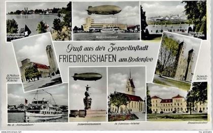 Friedrichshafen Bodensee Friedrichshafen Hafenbahnhof Zeppelin St Nikolauskirche