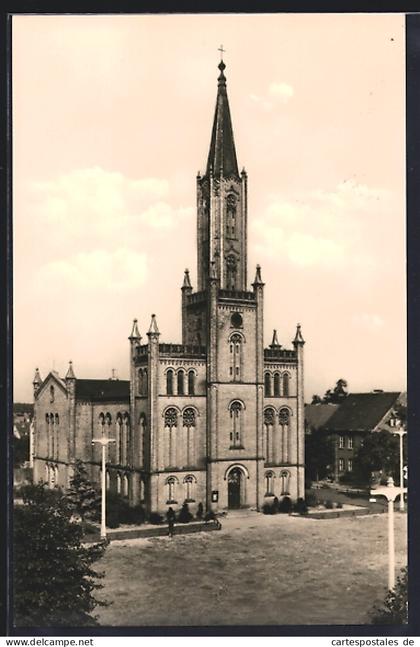 AK Fürstenberg / Havel, Ansicht der Stadtkirche