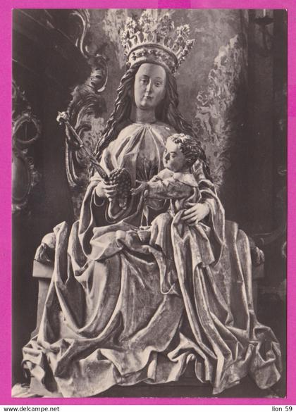 282681 / Germany - Fürstenfeldbruck , ehem. Zisterzienserkirche "Deutsche Marienbilder" Thronende Madonna Holz PC 1967