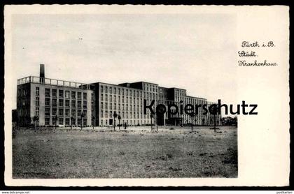 ALTE POSTKARTE FÜRTH 1934 STÄDTISCHES KRANKENHAUS Hospital hopital Fuerth Bayern Ansichtskarte AK cpa postcard