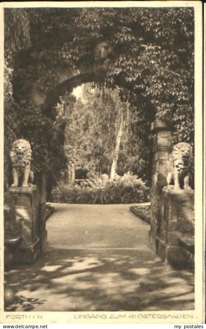 Fuerth Bayern Fuerth Klostergarten x 1931