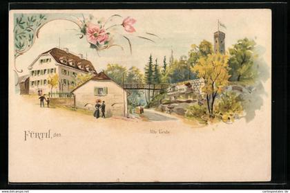 Lithographie Fürth, Alte Veste