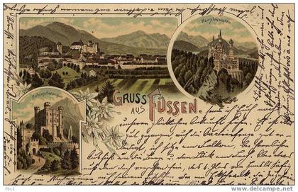 CPA: Gruss aus Fussen (1899)