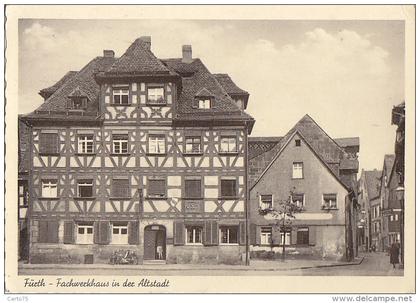 Allemagne - Fürth - Fachwerkhaus in der Altstadt - 1955